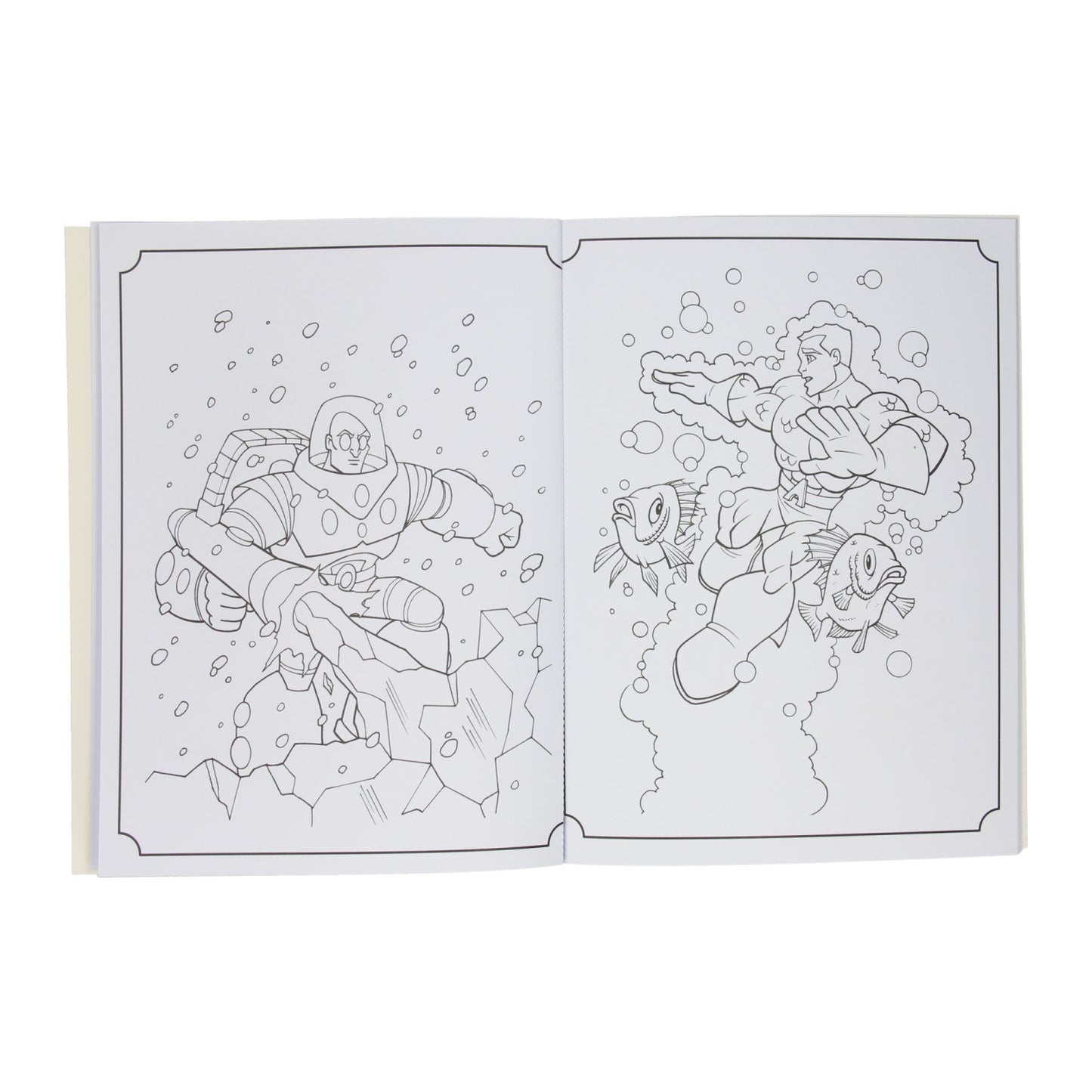 Boek specials nederland bv super color kleurboek dc super friends met potloden