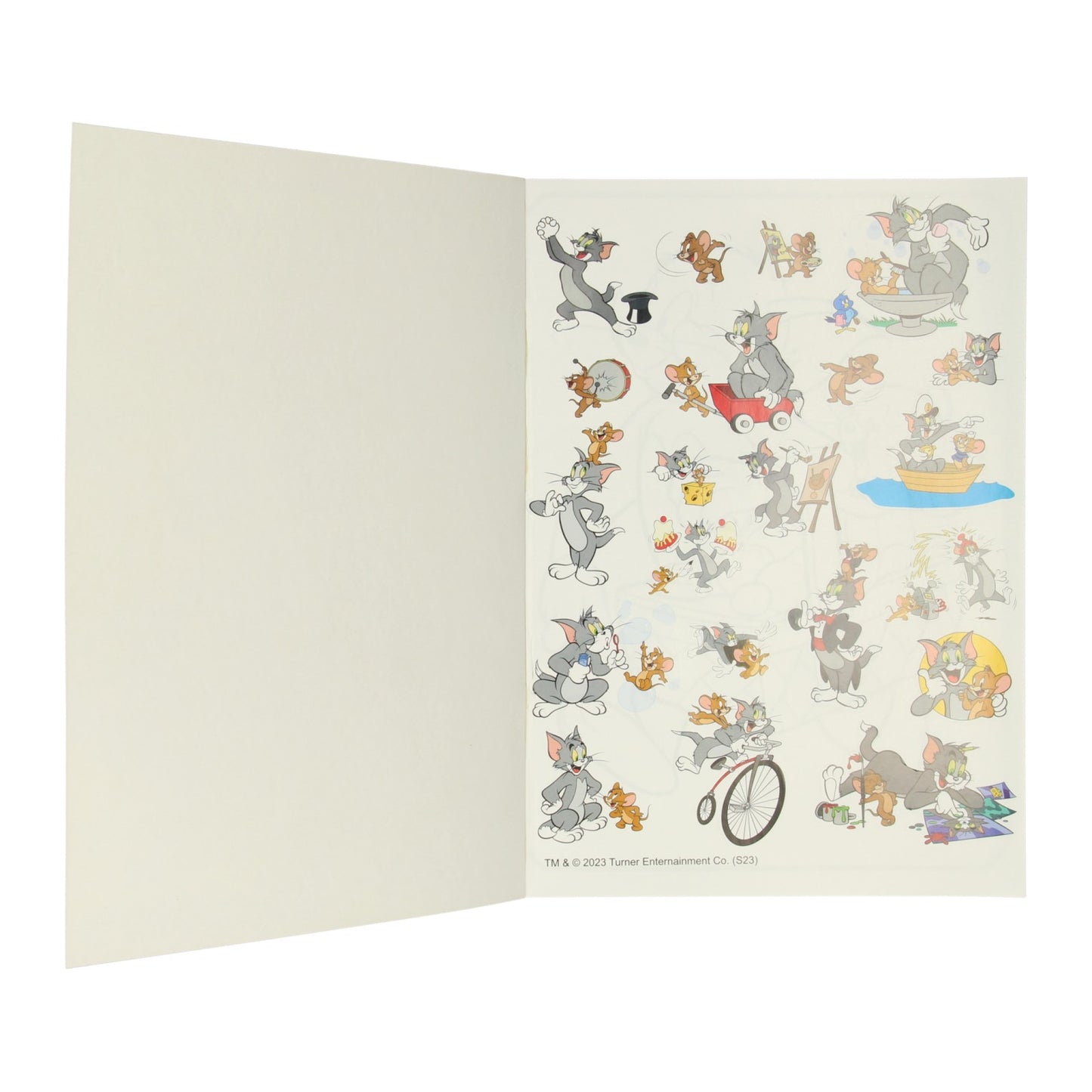 Warner Bros Color Kleurboek Tom Jerry met Stickers