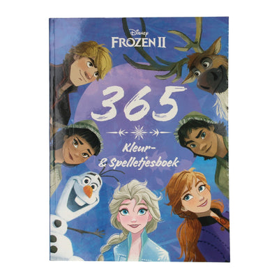 Disney frozen kleur en spelletjesboek - 365 activiteiten - voor vakantie - a4 formaat