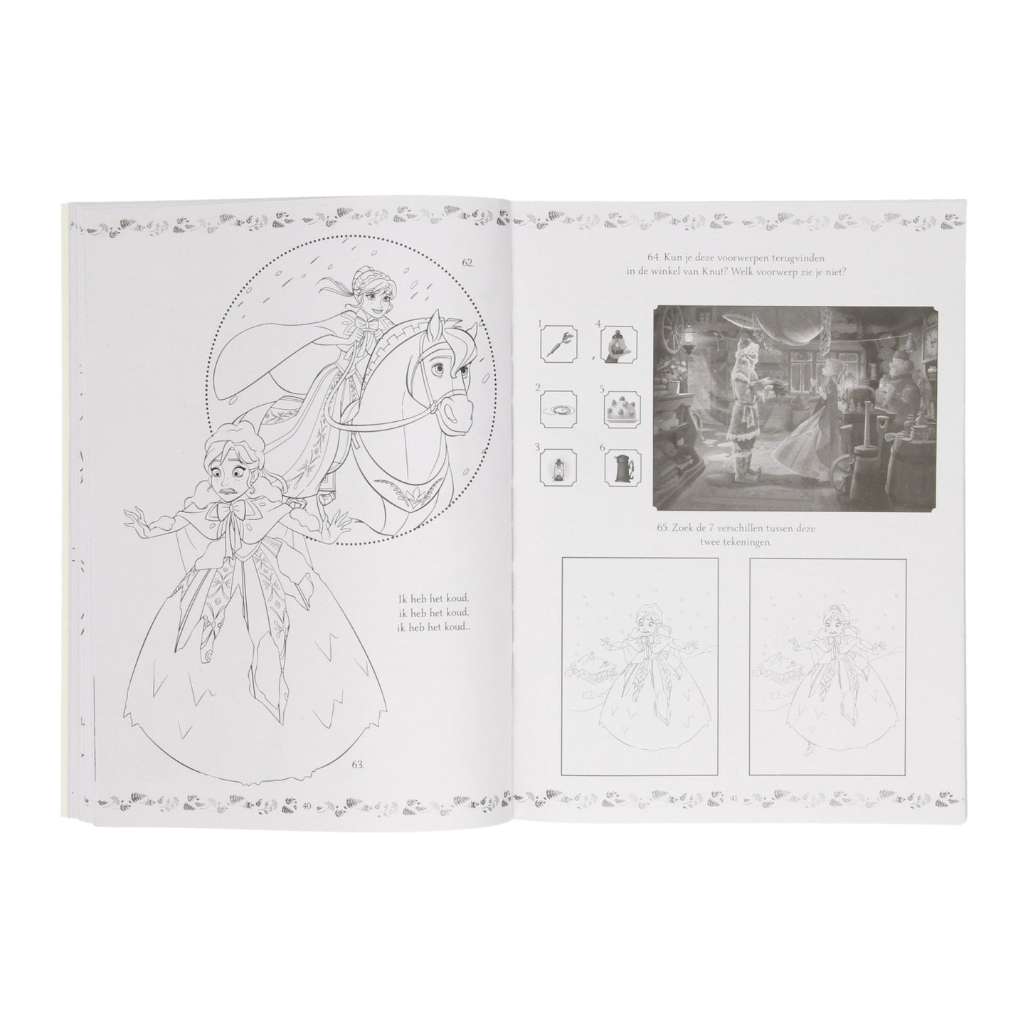 Disney frozen kleur en spelletjesboek - 365 activiteiten - voor vakantie - a4 formaat