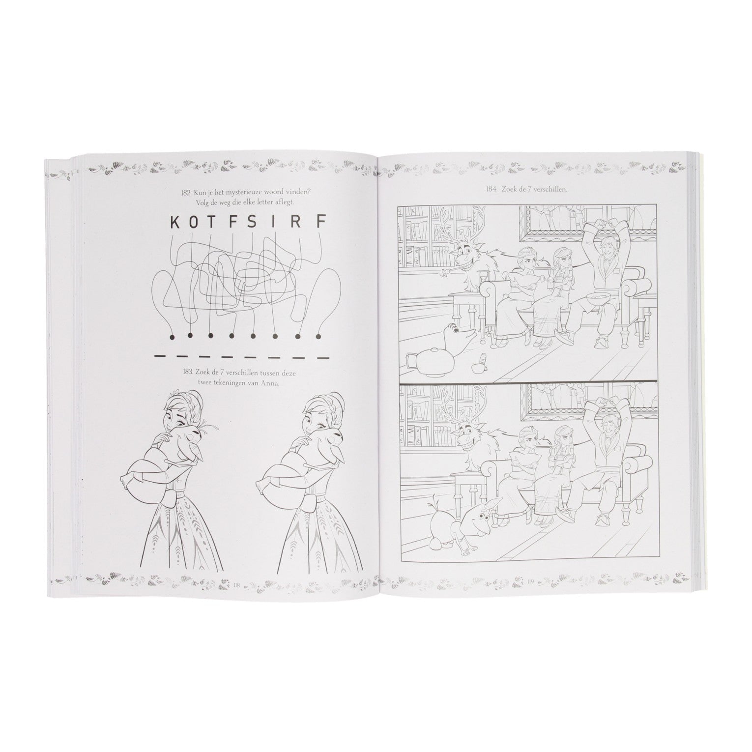 Disney frozen kleur en spelletjesboek - 365 activiteiten - voor vakantie - a4 formaat