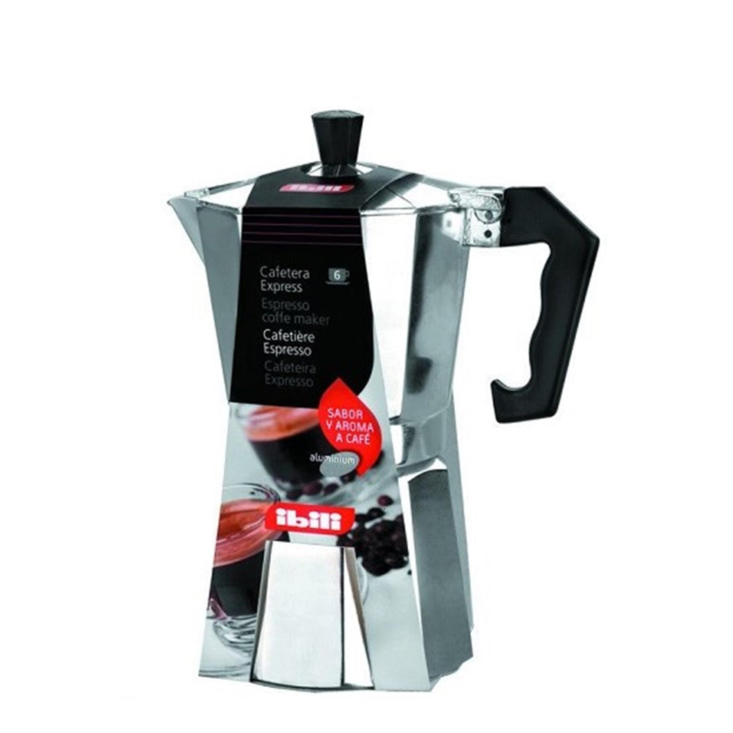 Ibili espressomaker percolator 9-kops alu