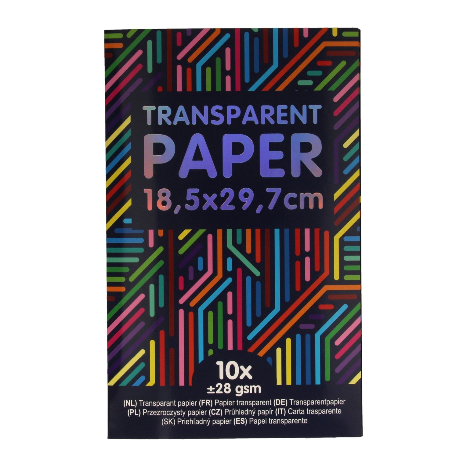 Wins holland transparant papier gekleurd, 10st.