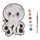 Wins holland canvas schilderen - octopus - incl penseel en 6 kleuren verf