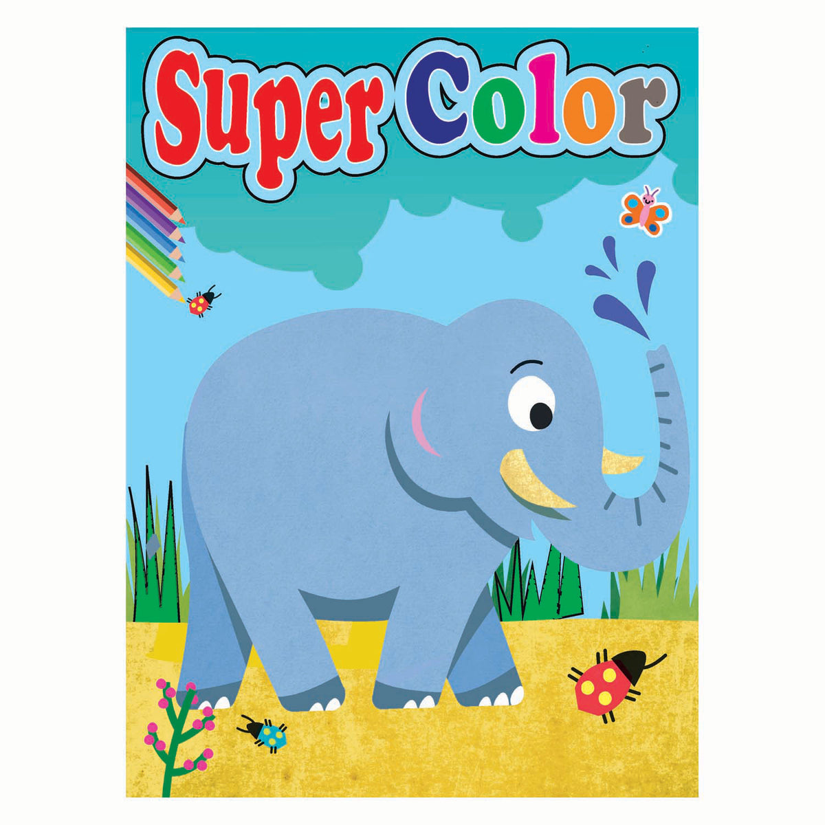 Boek specials nederland bv super kleurboek a4, 192 pag 4 ass (12 st