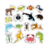 Wins holland wilde dieren sticker fun - 200 afneembare stickers - afbeelding 2