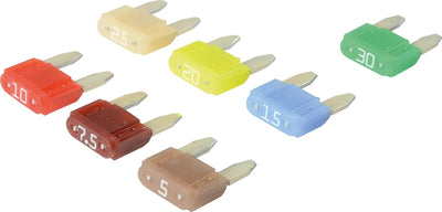 Herth+buss flachstecksicherungssatz mini fuse set mini 7 pcs. 5-30 a