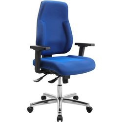 Bureaustoel signum realspace blauw verstelbaar