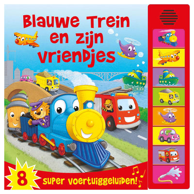 Rebo publishers geluidenboek blauwe trein en zijn vriendjes