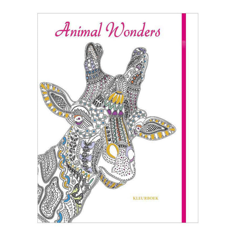 Rebo publishers kleurboek: animal wonders volwassene | 2 stuks