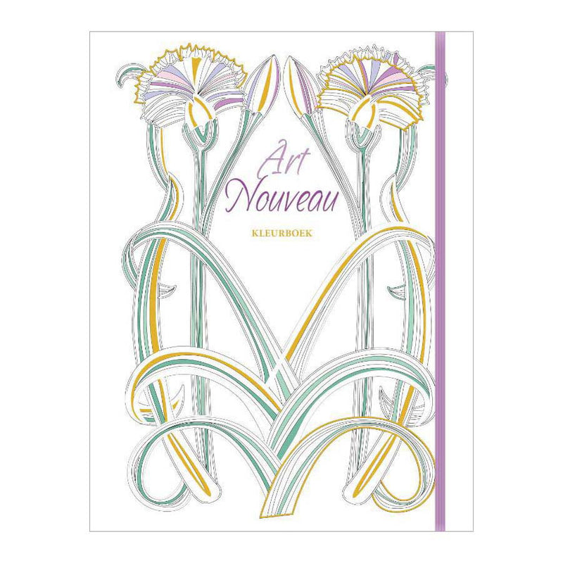 Rebo publishers kleurboek: art nouveau volwassene | 2 stuks