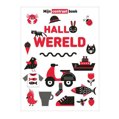 Rebo publishers het contrast boek: hallo wereld 1+