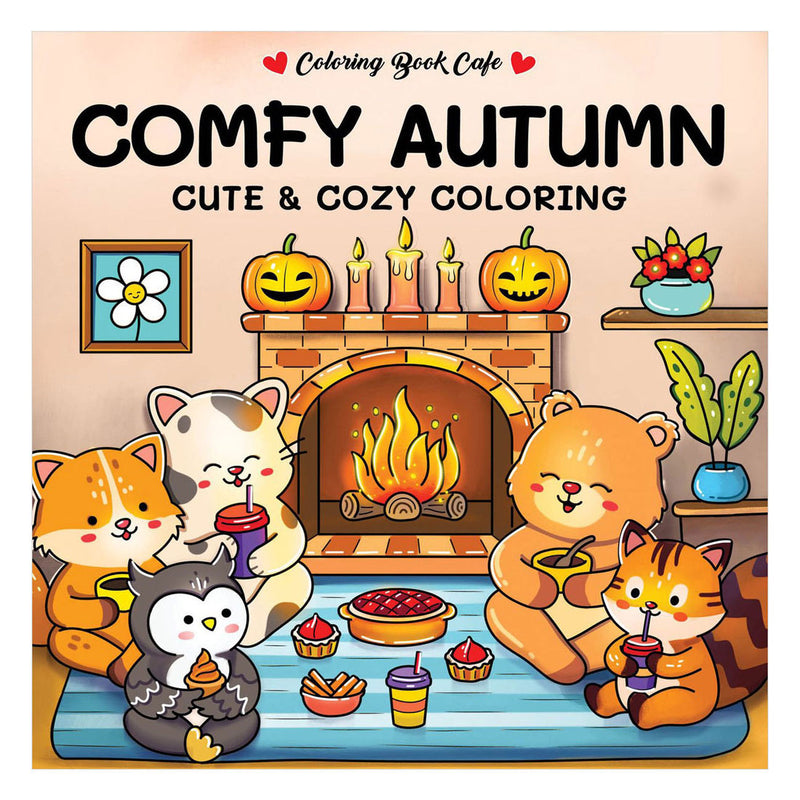 Rebo publishers comfy autumn - cute cozy kleurboek