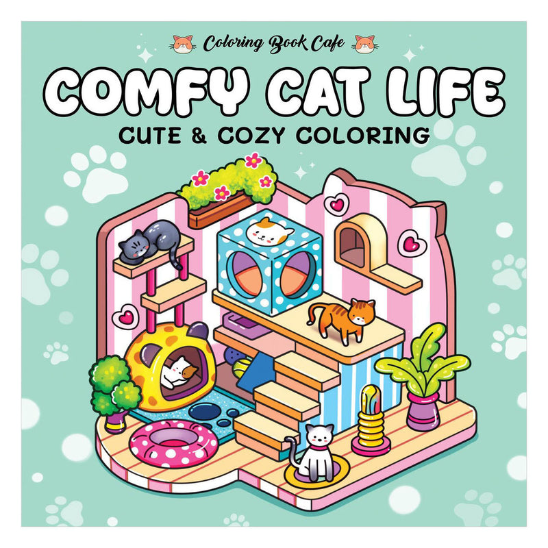 Rebo publishers comfy cat life - cute cozy kleurboek
