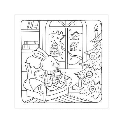 Rebo publishers cute cosy kleurboek christmas