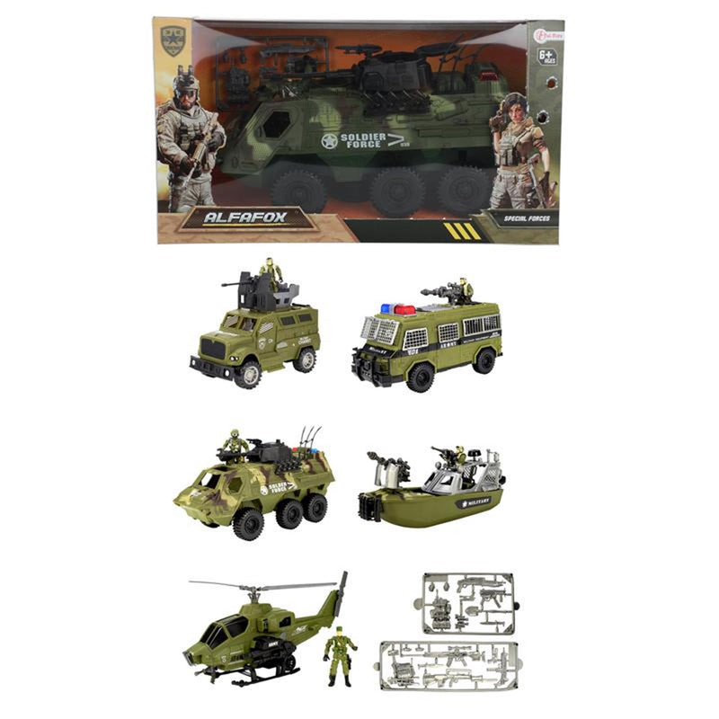Toi-toys toi toys militair voertuig + accessoires