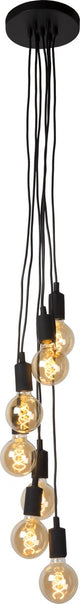 Lucide fix - hanglamp - 7xe27 - zwart