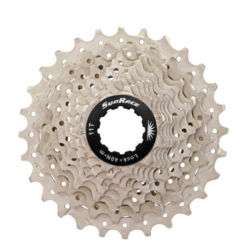 SunRace cassette 10 speed 11-28t. csrs0 zilver alu spider