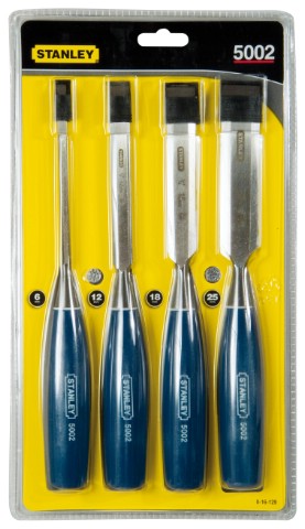 Stanley handgereedschap houtbeitelset 4-delig (6, 12, 18, 25 mm) - 0-16-129