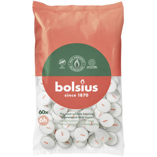 Bolsius theelichten branduur 6 60 stuks