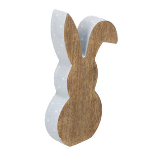 No brand haas hout wit 25 cm | 2 stuks