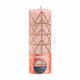 Bolsius stompkaars rustiek 19 x 6,8 cm misty pink | 4 stuks