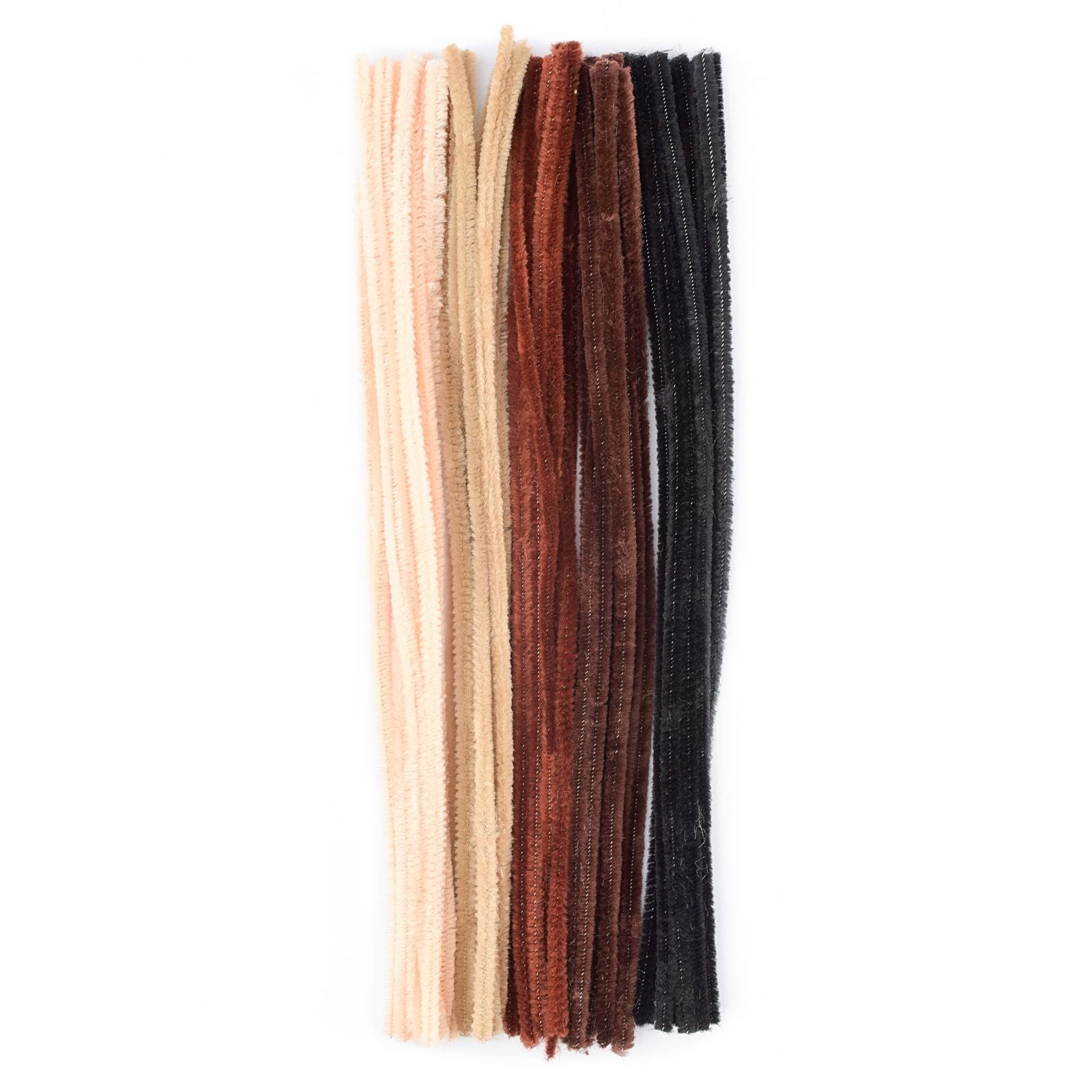 Vaessen creative • chenilledraden 6mm 50st. 30cm bruin