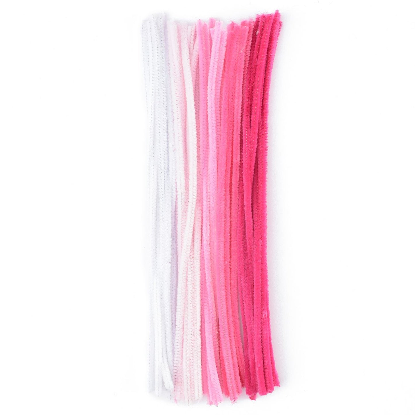Vaessen creative • chenilledraden 6mm 50st. 30cm roze