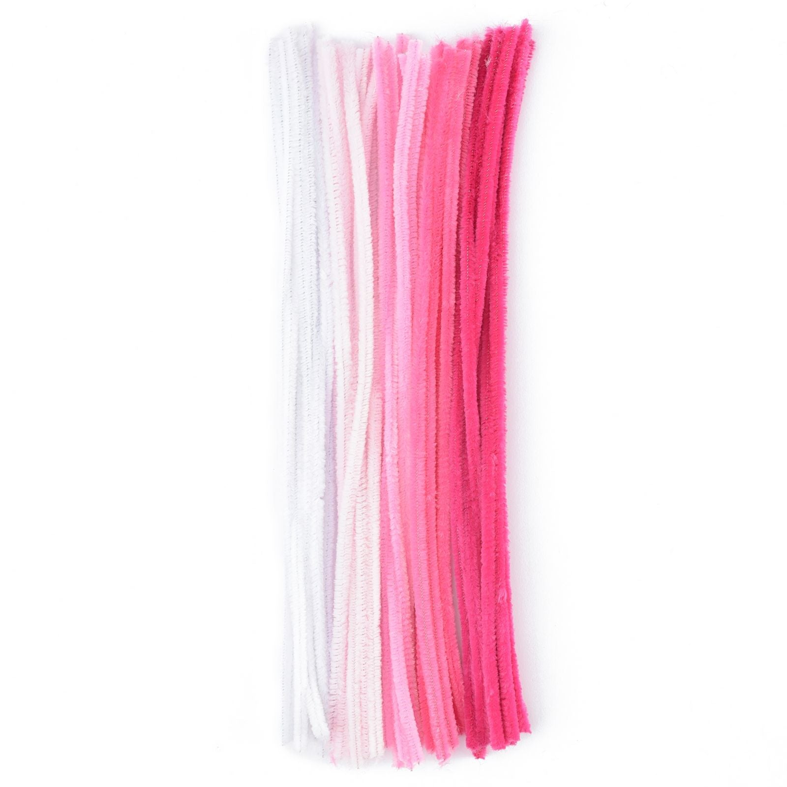 Vaessen creative • chenilledraden 6mm 50st. 30cm roze