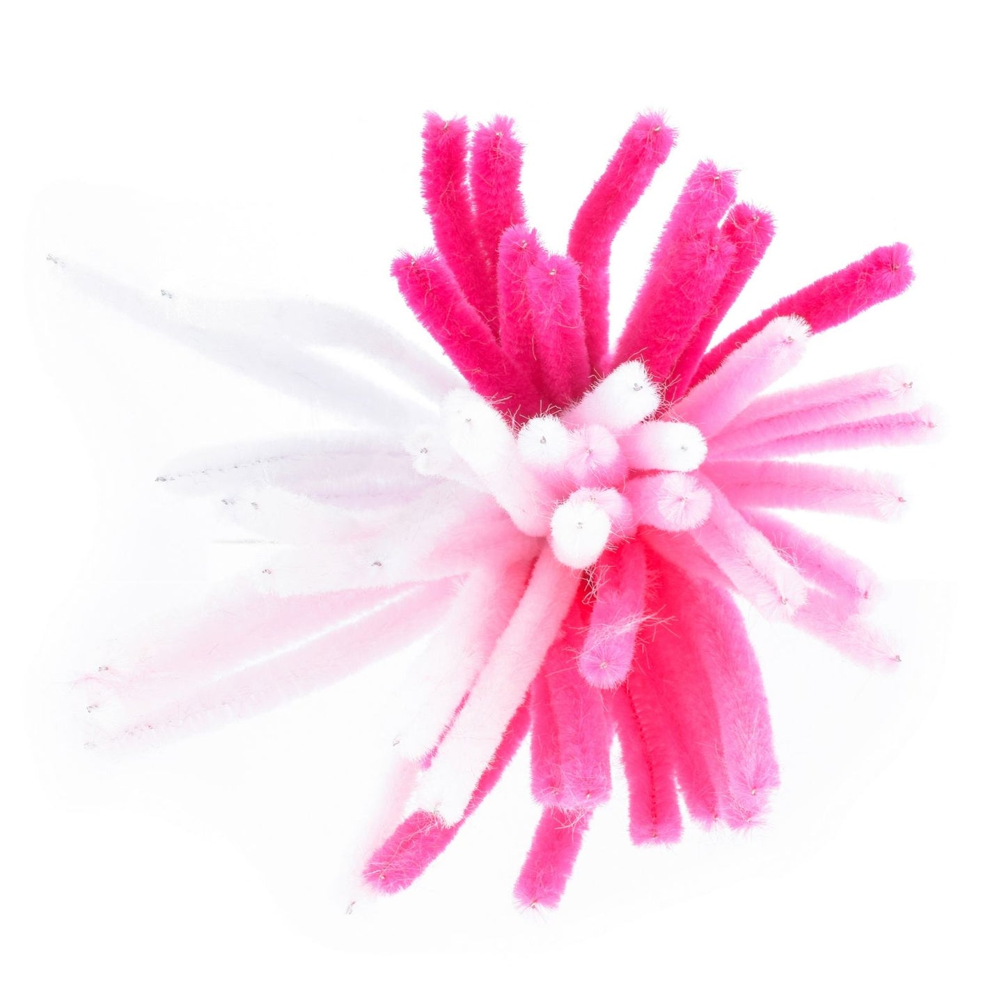 Vaessen creative • chenilledraden 6mm 50st. 30cm roze