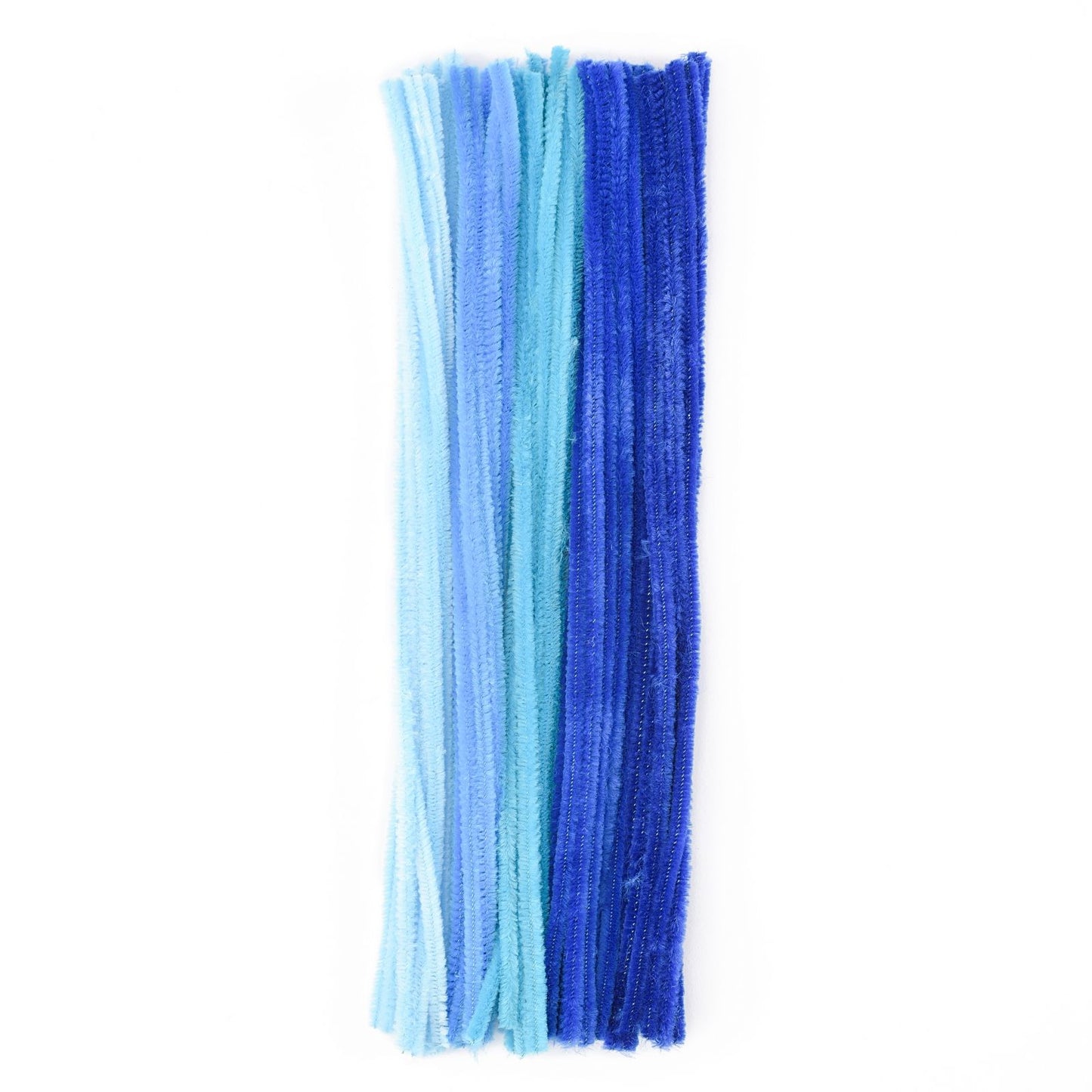 Vaessen creative • chenilledraden 6mm 50st. 30cm blauw