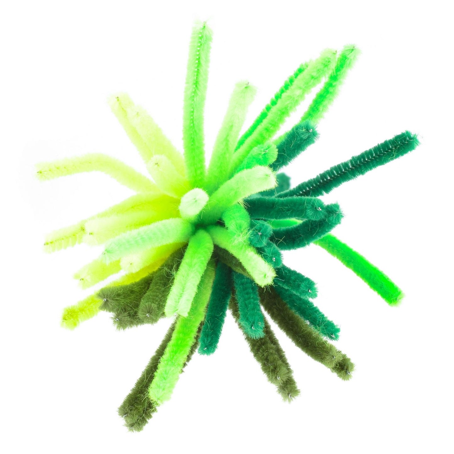 Vaessen creative • chenilledraden 6mm 50st. 30cm groen