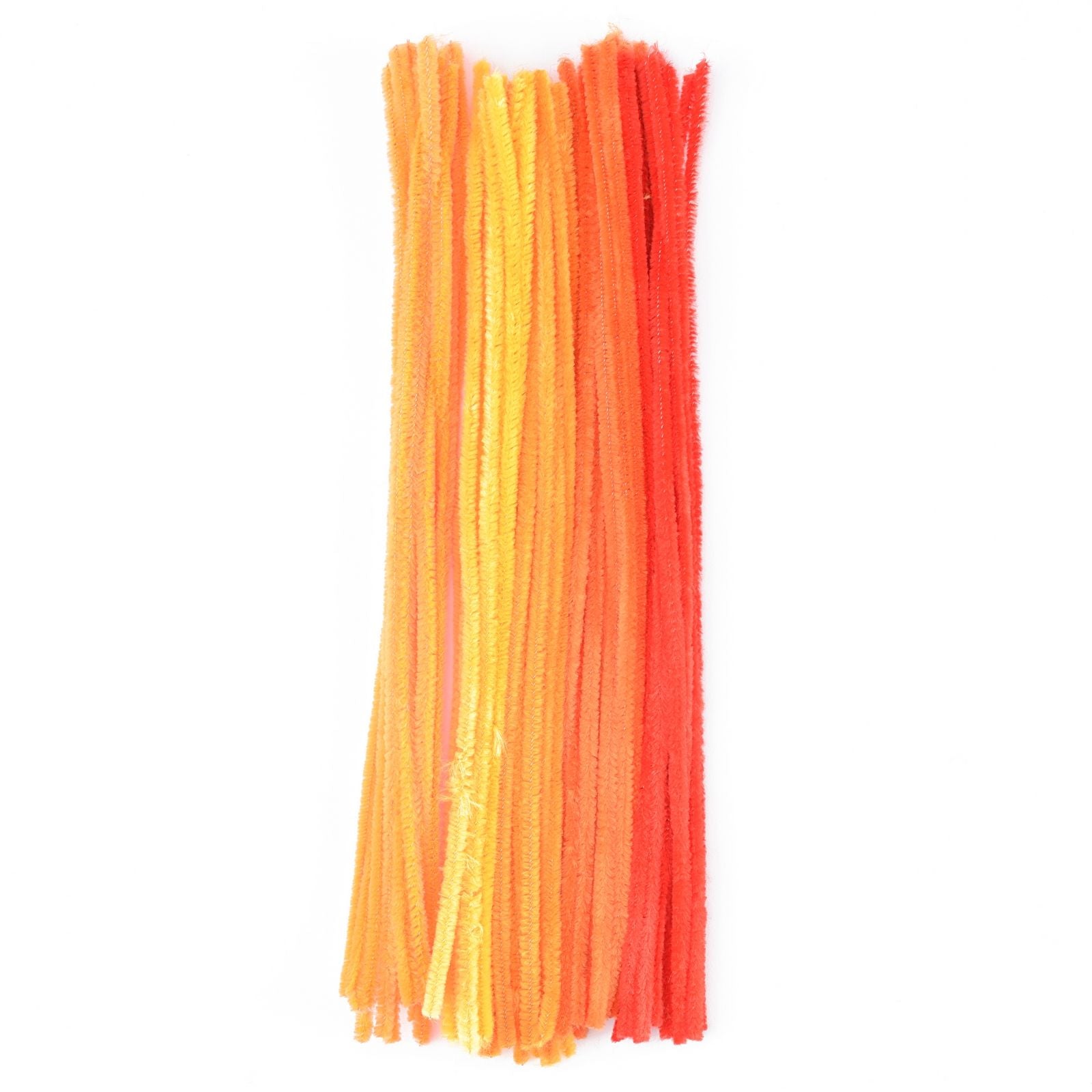 Vaessen creative • chenilledraden 6mm 50st. 30cm oranje