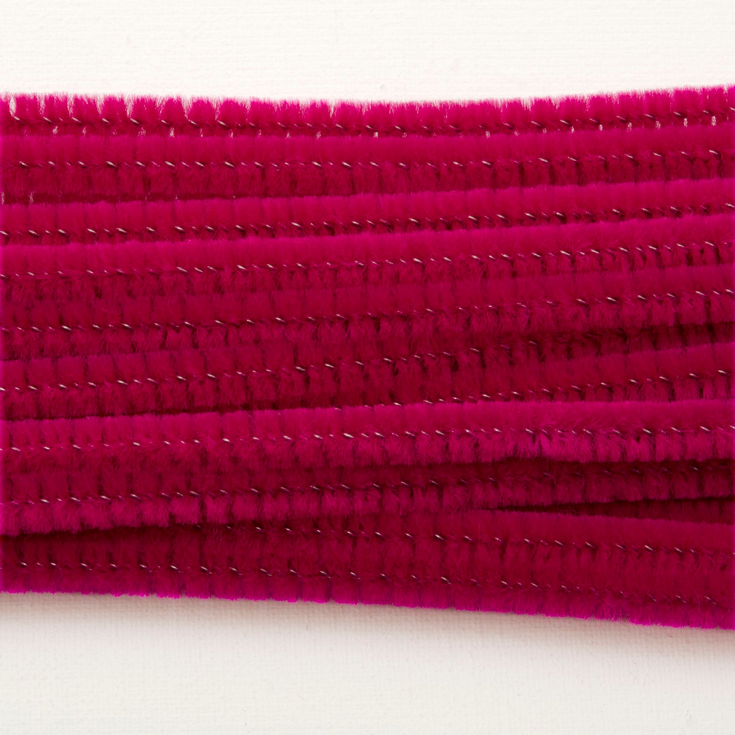 Vaessen creative • chenilledraden 6mm 25st. 30cm fuchsia