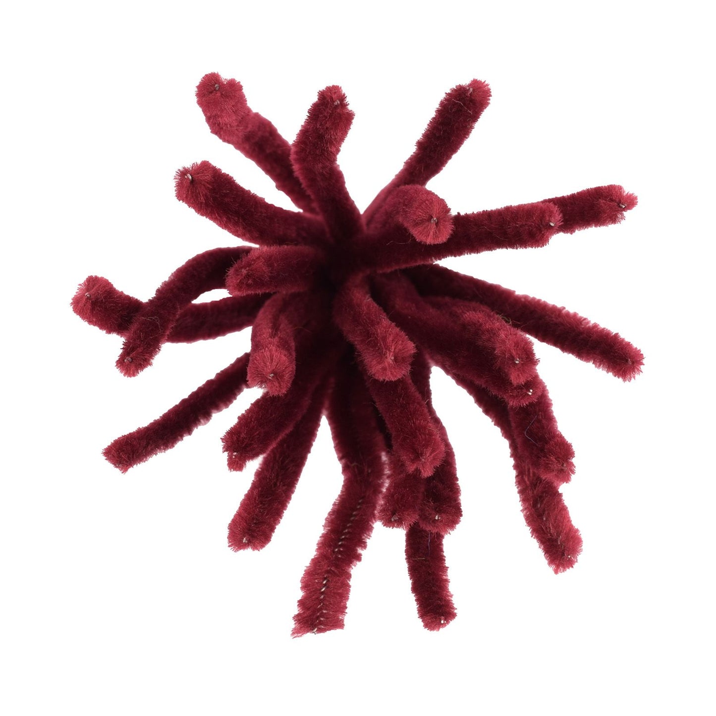 Vaessen creative • chenilledraden 6mm 25st. 30cm bordeauxrood