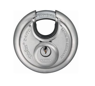 Abus Discus 24 70 Hangslot - Zilver, Sleutelsluiting, 7cm