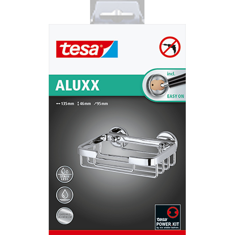 Tesa 1066808 - aluxx zeep mandje | 2 stuks