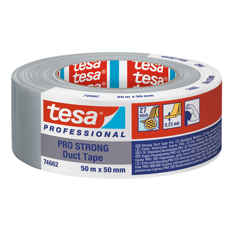 Tesa professional 1067939 - tesa duct tape pro-strong grij50m x 50mm | 6 stuks