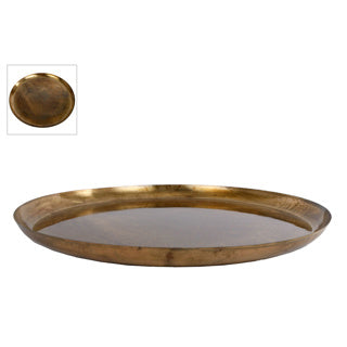 No brand onderbord luca oud goud metaal 48x48x3cm | 2 stuks
