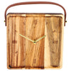 Klok vienne hout 22x22x6,5 cm