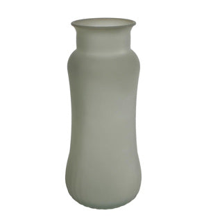 Vaas redondo groen en mat groen glas