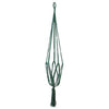 No brand in the mood collection pothouder donker groen macrame 110 cm | 6 stuks