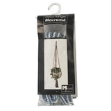 No brand in the mood collection pothouder blauw macrame 110 cm | 6 stuks - afbeelding 1