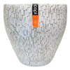 No brand bloempotten wit 39 cm set van 2 capi europe