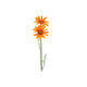 No brand kunst bloem madeliefje oranje zijde 56 cm | 4 stuks