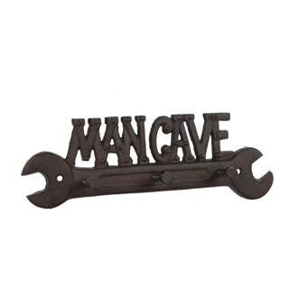 Kapstok mancave oud bruin 27x9,5x4 cm