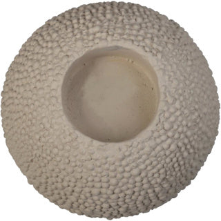 Theelichthouder concrete ivory 10x10x10cm