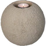 Theelichthouder concrete ivory 15x15x15cm - afbeelding 1
