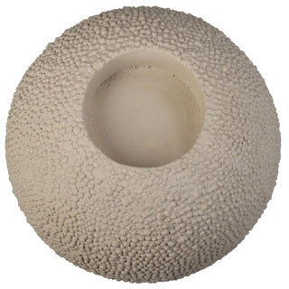 Theelichthouder concrete ivory 15x15x15cm