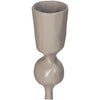 No brand kandelaar iron beige 8x8x30cm | 2 stuks